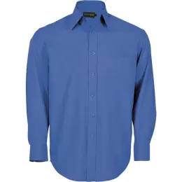 French Blue Mens Basic Poly Cotton Lounge Long Sleeve
